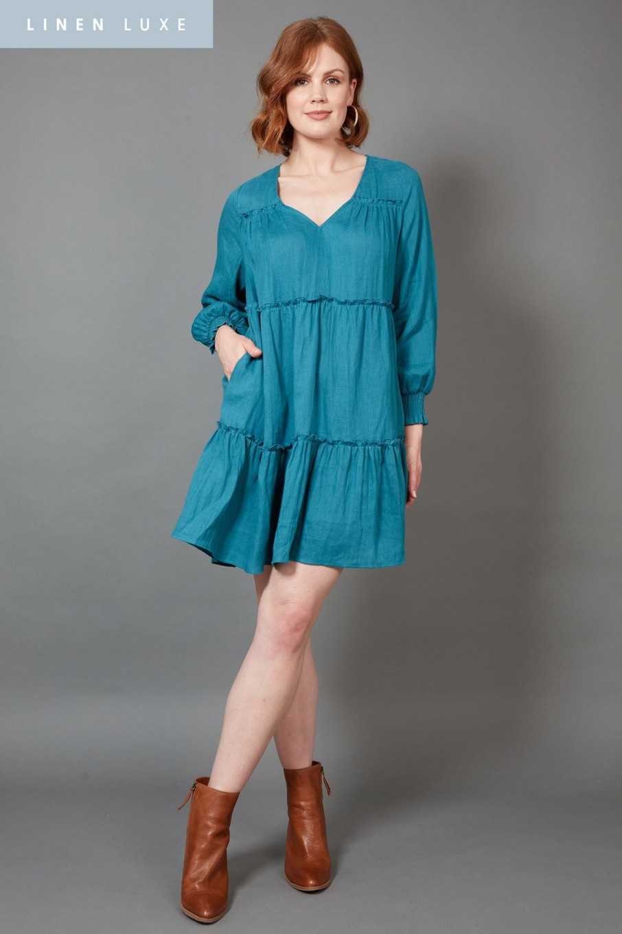 Clothing eb&ive Short Dresses | Diaz Dress - Teal