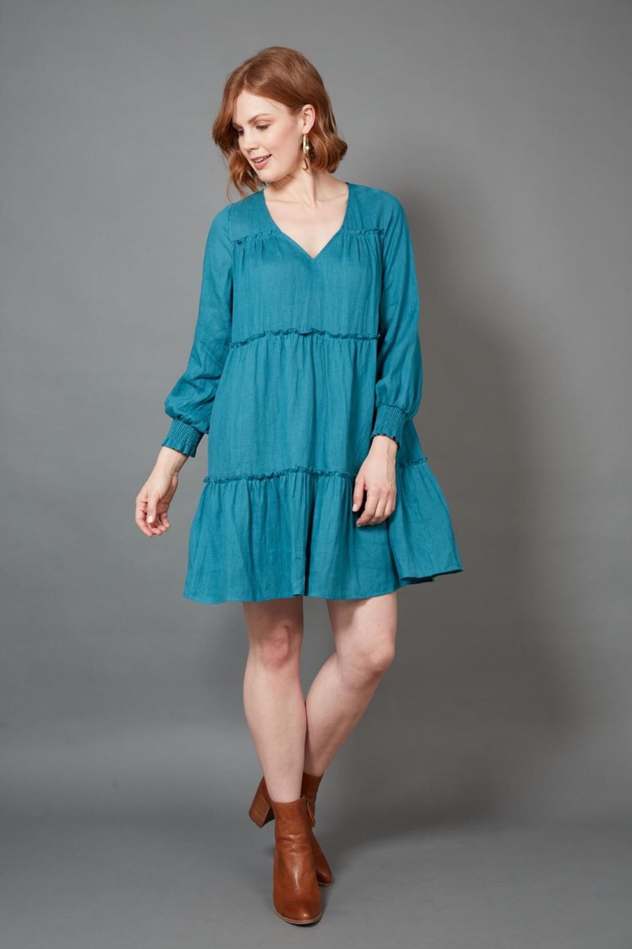 Clothing eb&ive Short Dresses | Diaz Dress - Teal