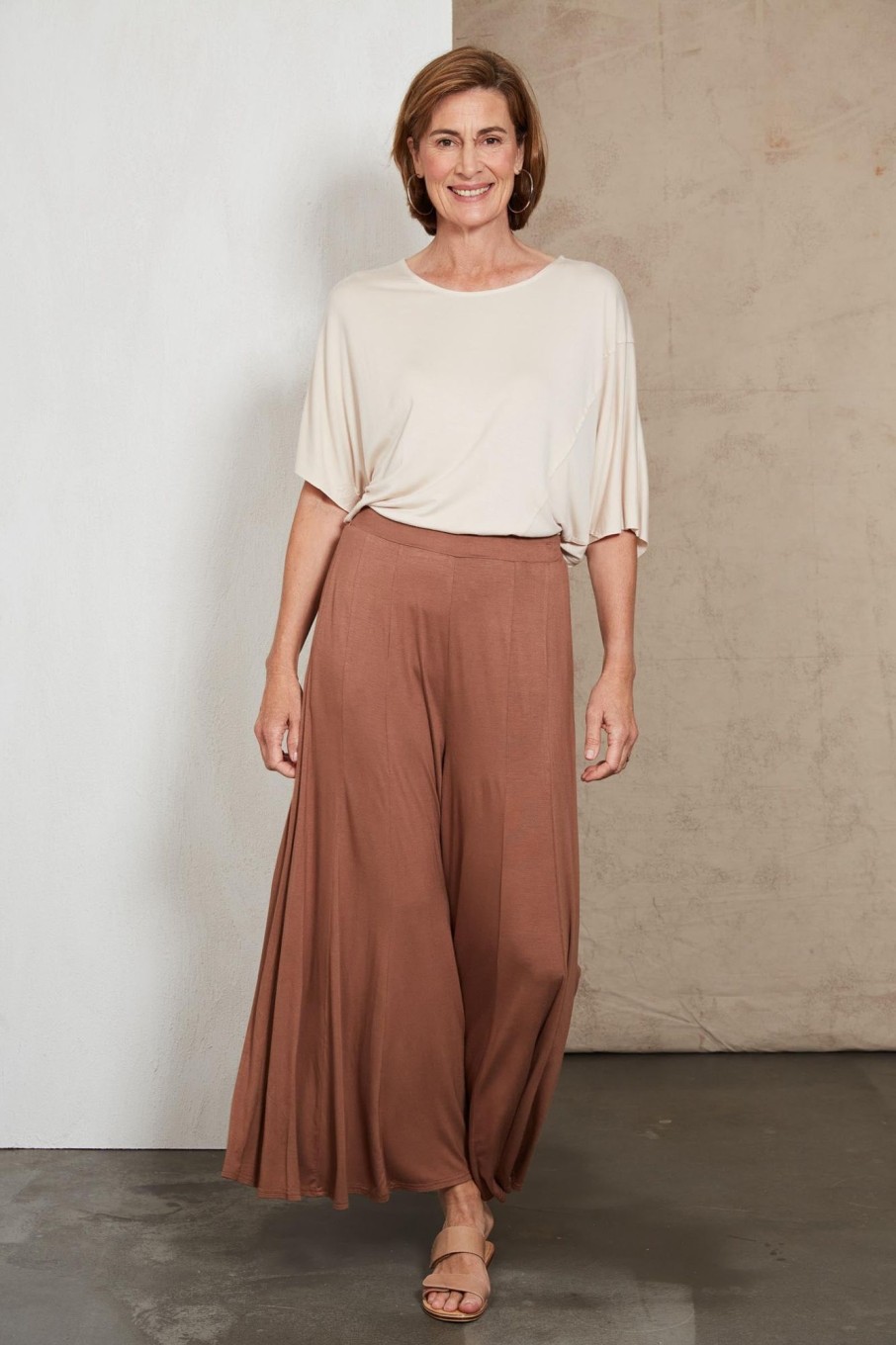 Clothing eb&ive Pants | Zinnia Wide Leg Pant - Mocha