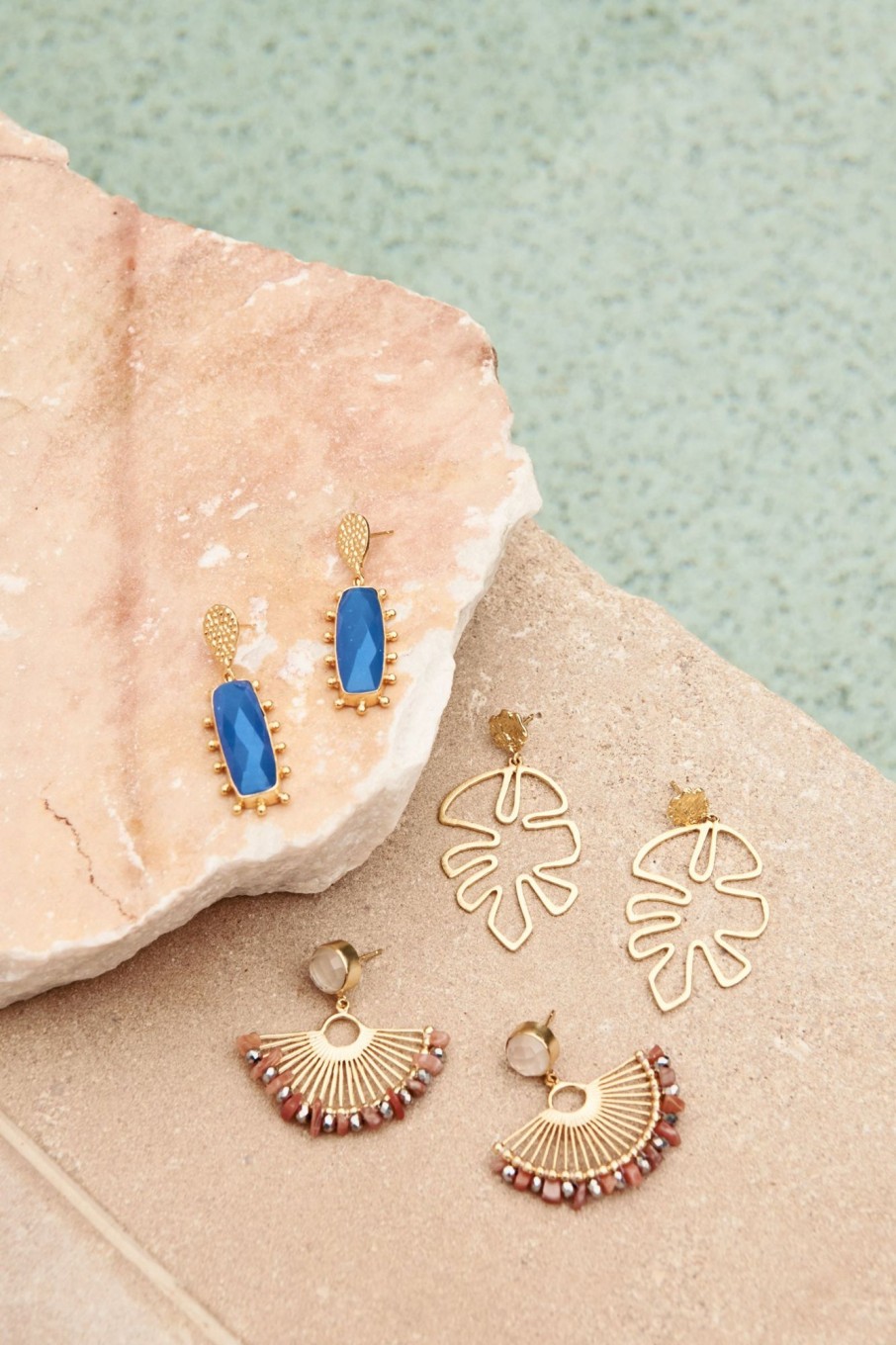 Accessories eb&ive Earrings | Zest Earring - Gold Fan