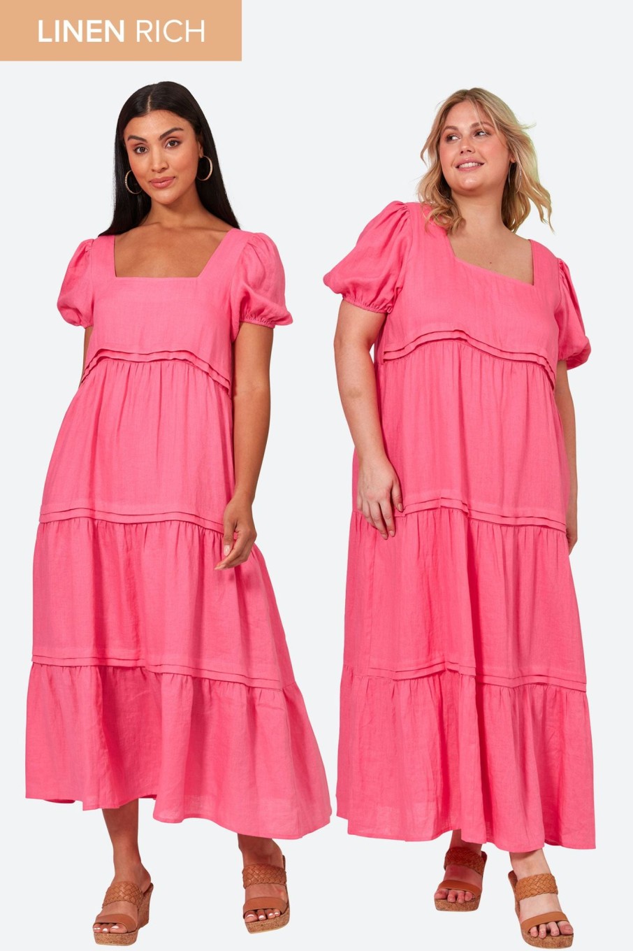 Clothing eb&ive Maxi Dresses | La Vie Pintuck Maxi - Candy