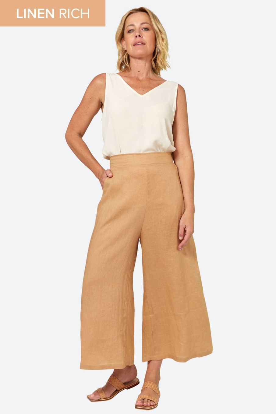 Clothing eb&ive Pants | La Vie Crop Pant - Caramel