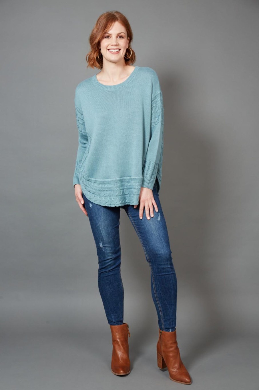 Clothing eb&ive Jumpers | Poppy Knit - Teal