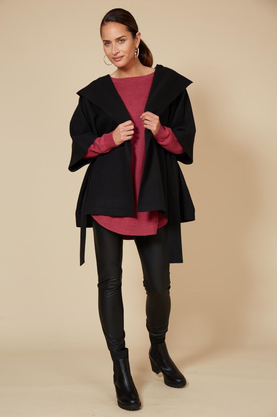 Clothing eb&ive Capes | Klein Cape - Ebony