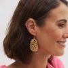 Accessories eb&ive Earrings | Elan Leaf Earring - Honey