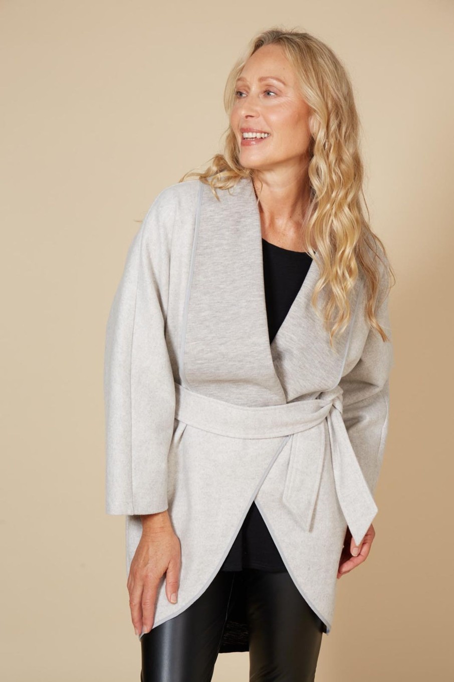 Clothing eb&ive Capes | Klein Wrap Jacket - Gray