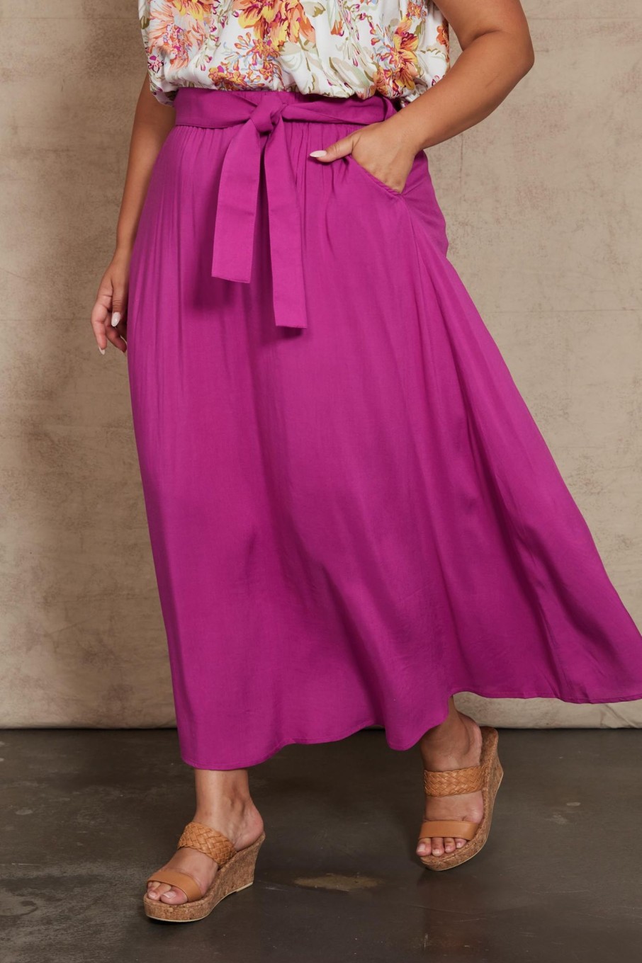 Clothing eb&ive Skirts | Alma Maxi Skirt - Orchid