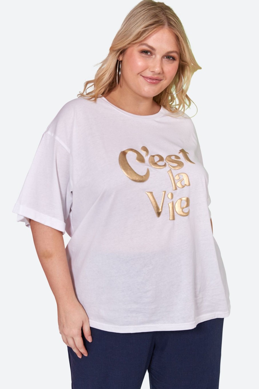 Clothing eb&ive T-Shirts | C'Est La Vie Tshirt - Blanc