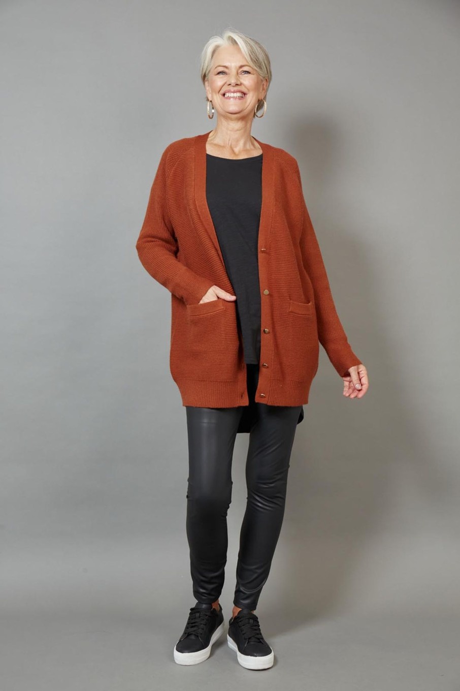 Clothing eb&ive Cardigans | Kit Oversized Cardigan - Cinnamon