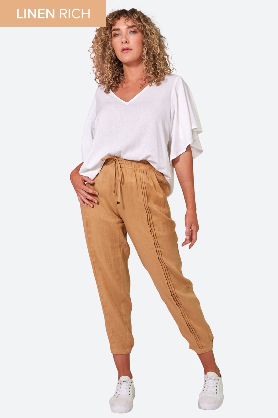 Clothing eb&ive Pants | La Vie Pintuck Pant - Caramel