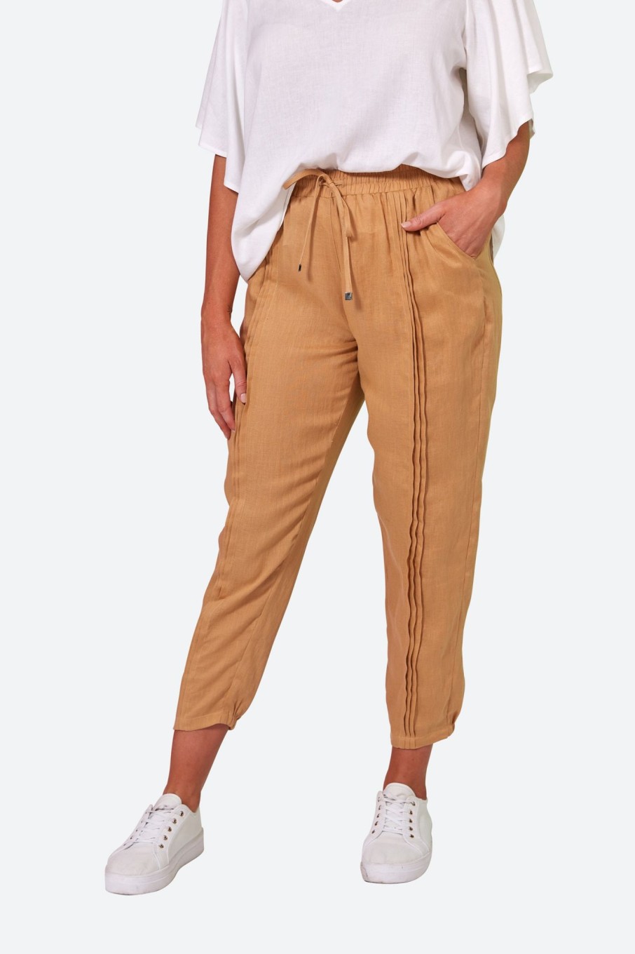 Clothing eb&ive Pants | La Vie Pintuck Pant - Caramel