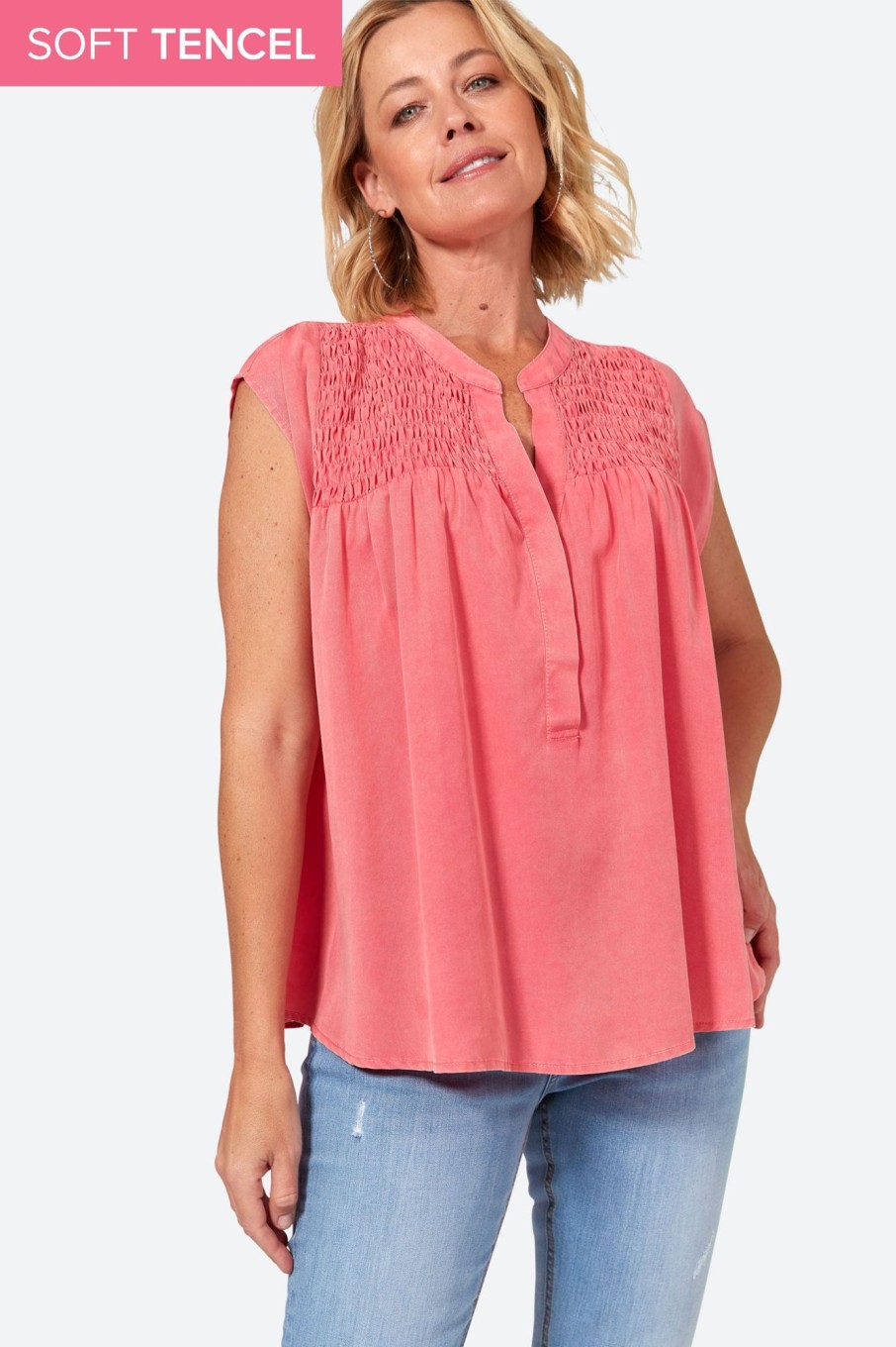 Clothing eb&ive Tanks | Elan Top - Lychee