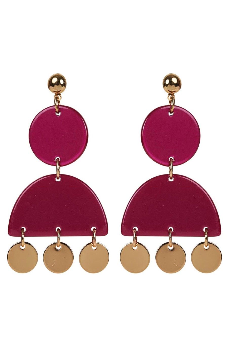 Accessories eb&ive Earrings | Cleo Drop Earring - Mulberry