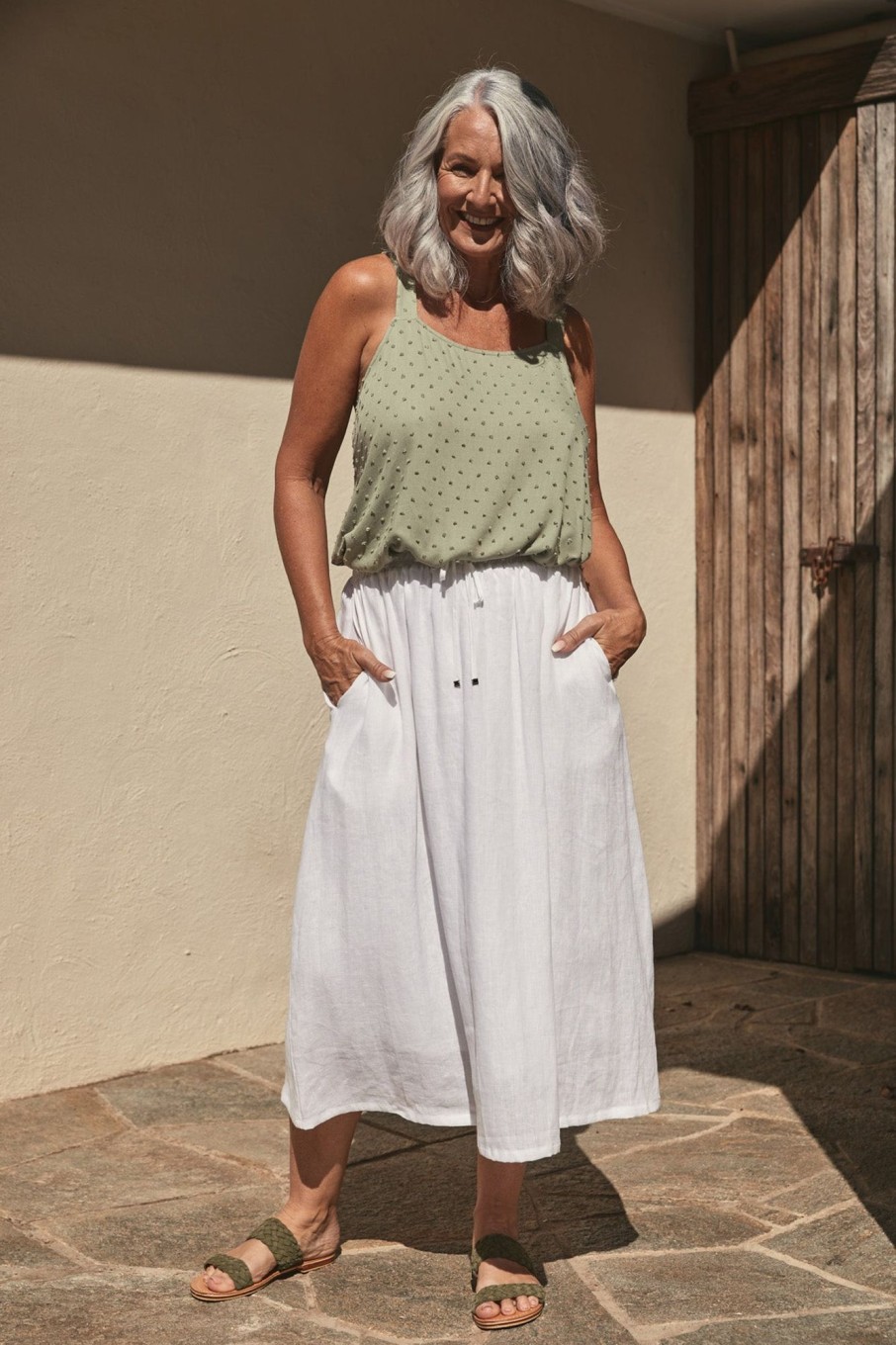 Clothing eb&ive Skirts | Nala Skirt - Salt