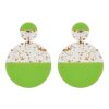 Accessories eb&ive Earrings | La Vie Dome Earring - Kiwi