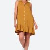 Clothing eb&ive Mid-Length Dresses | Elan Sleeveless Dress - Honey