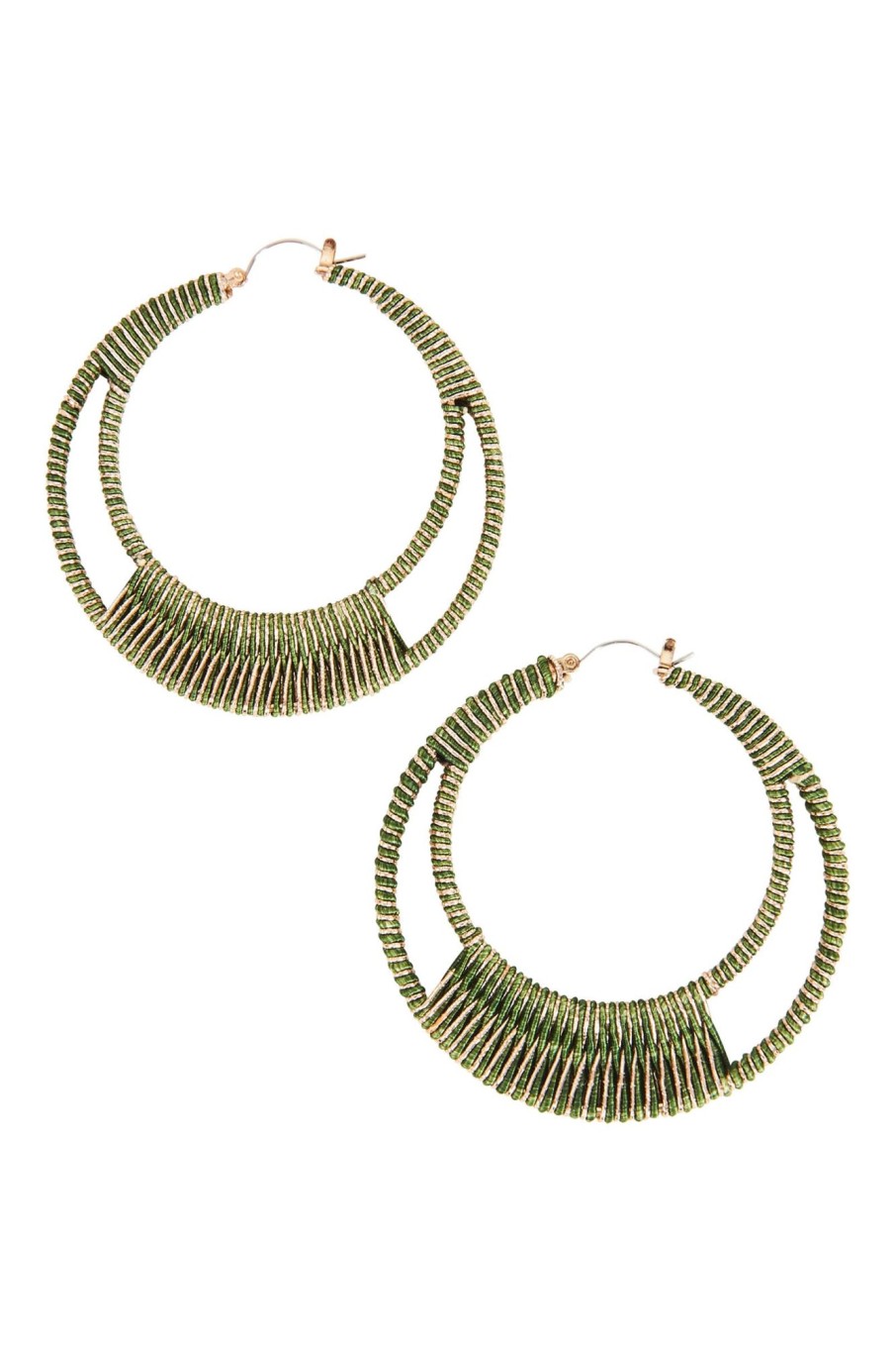 Accessories eb&ive Earrings | Studio Hoop Earring - Khaki