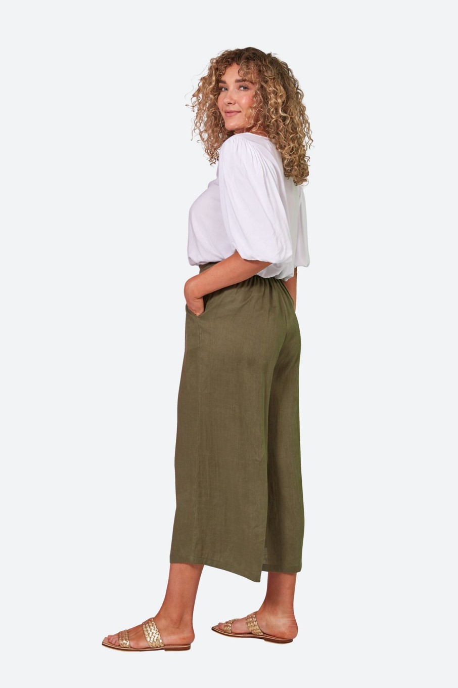 Clothing eb&ive Pants | Studio Crop Pant - Khaki