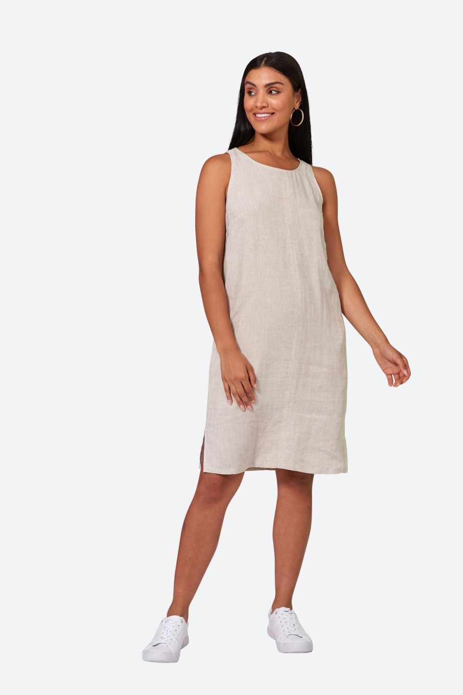 Clothing eb&ive Short Dresses | Studio Midi Dress - Tusk