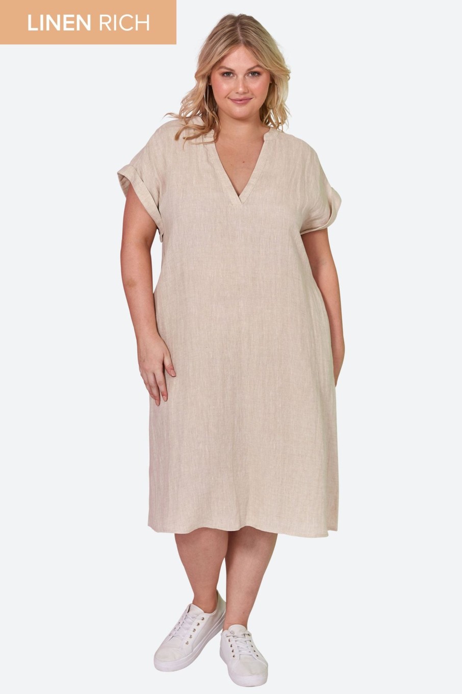 Clothing eb&ive Short Dresses | Studio Dress - Tusk