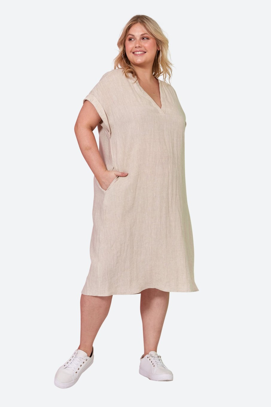 Clothing eb&ive Short Dresses | Studio Dress - Tusk