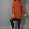 Clothing eb&ive Short Dresses | Kit Knit Top/Dress - Cinnamon