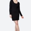 Clothing eb&ive Short Dresses | Studio Jersey Mini Dress - Ebony