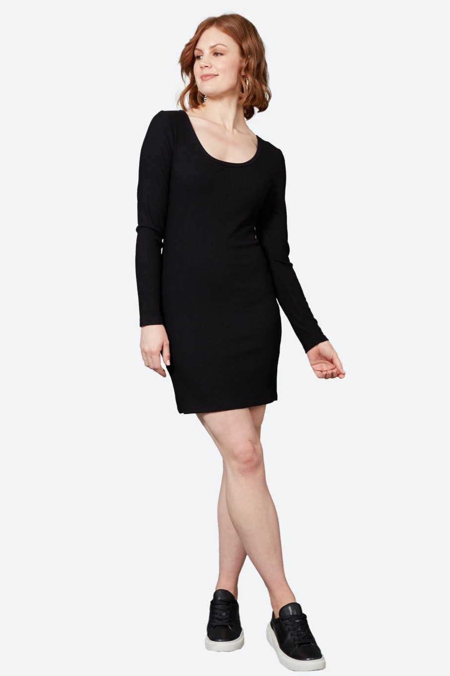 Clothing eb&ive Short Dresses | Studio Jersey Mini Dress - Ebony