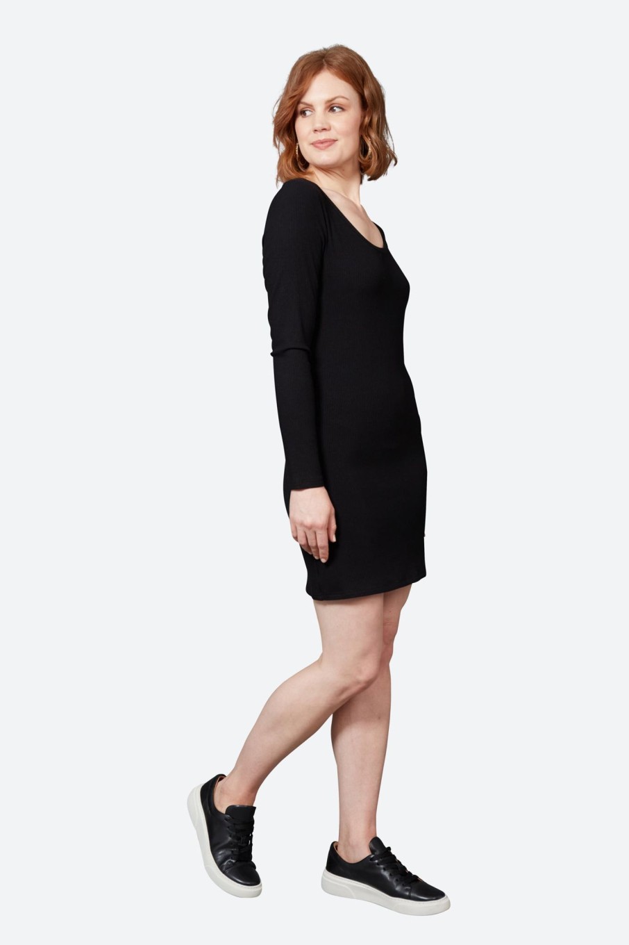 Clothing eb&ive Short Dresses | Studio Jersey Mini Dress - Ebony