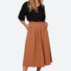 Clothing eb&ive Skirts | Studio Pleat Skirt - Cinnamon