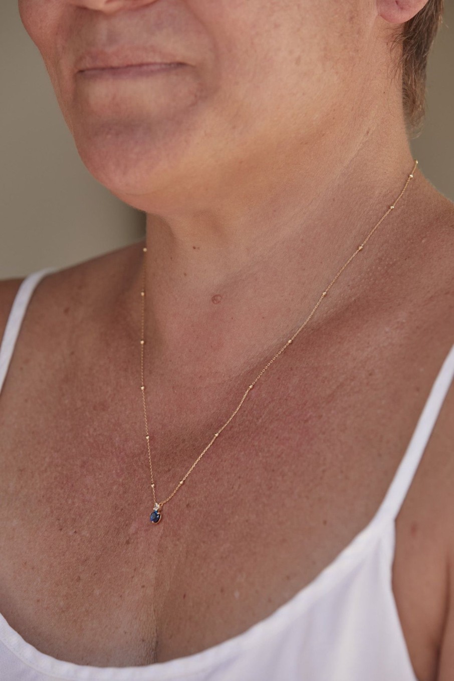 Accessories eb&ive Necklaces | Instinctive Necklace - Sapphire