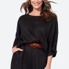 Clothing eb&ive Blouses | Studio Relaxed Top - Ebony