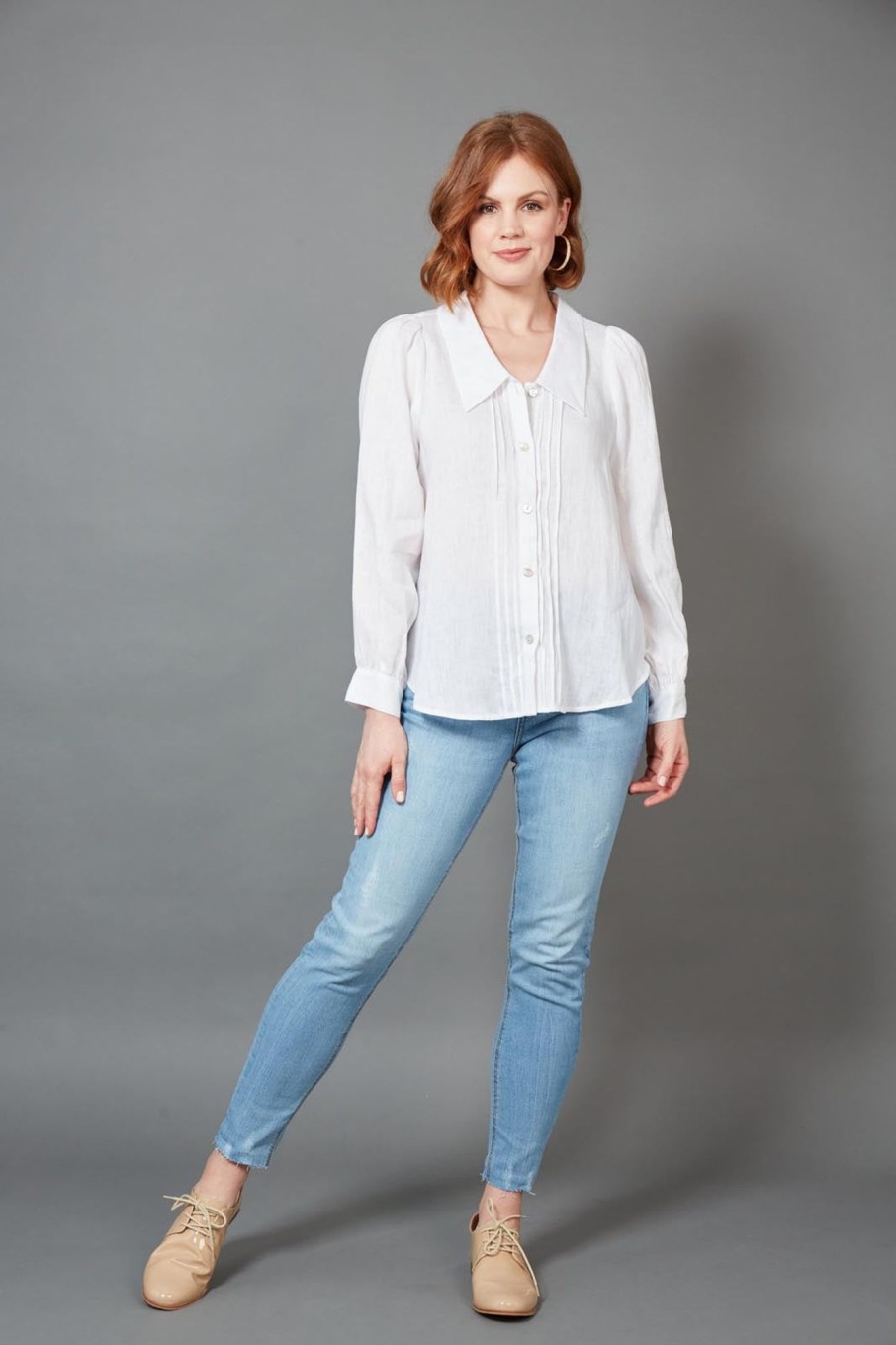 Clothing eb&ive Blouses | Diaz Blouse - Blanc