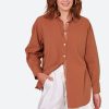 Clothing eb&ive Shirts | Studio Oversize Shirt - Cinnamon