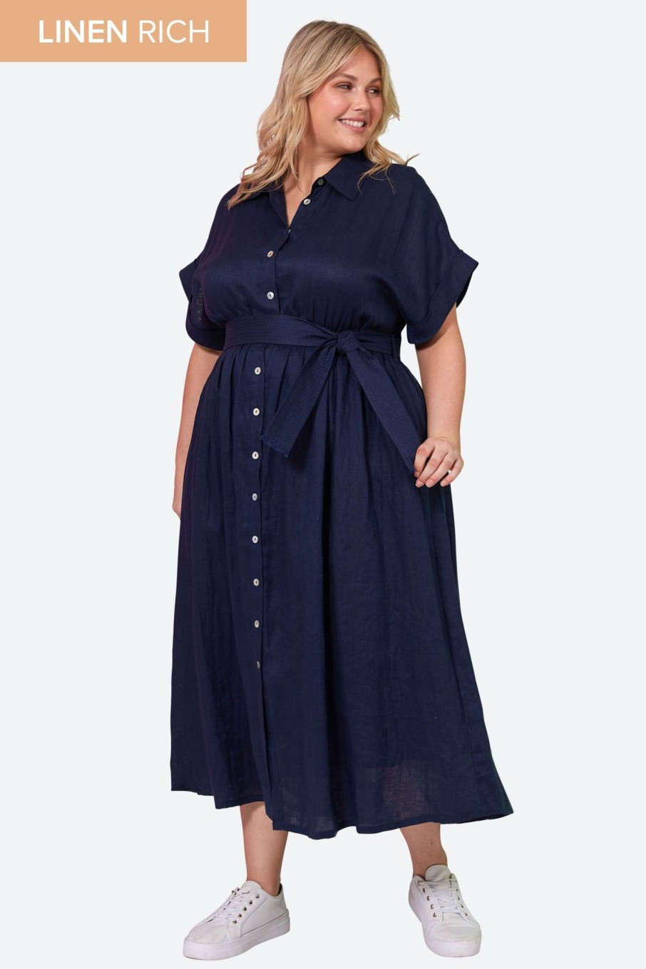 Clothing eb&ive Shirts | La Vie Shirt Dress - Sapphire