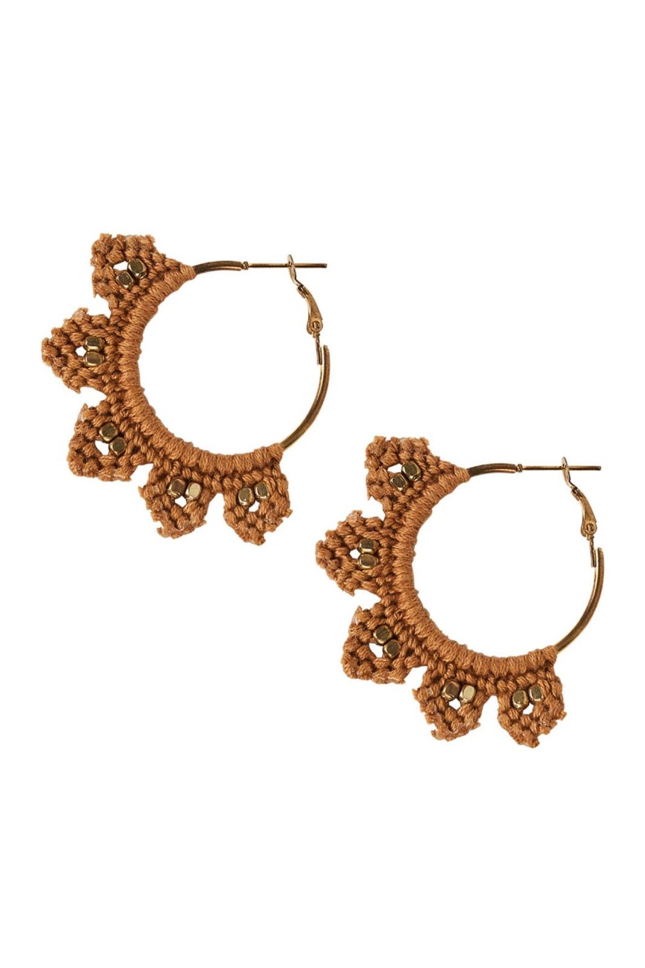 Accessories eb&ive Earrings | Diaz Crochet Earring - Cinnamon