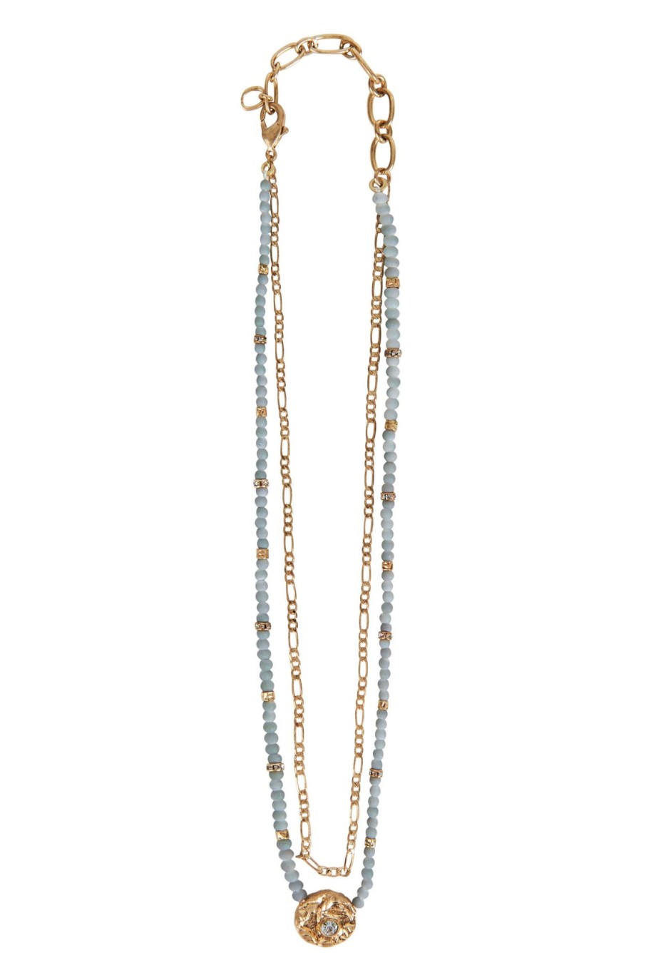 Accessories eb&ive Necklaces | Solace Necklace - Gold/Grey