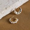 Accessories eb&ive Earrings | La Vida Pearl Earring - Gold Pearl