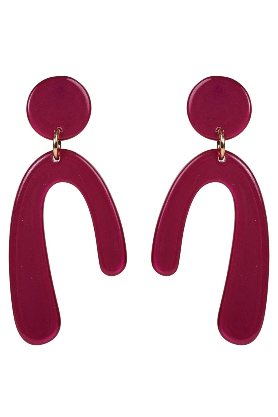 Accessories eb&ive Earrings | Cleo Arch Earring - Mulberry