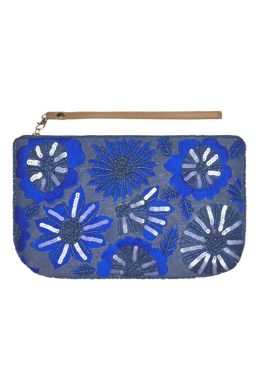 Accessories eb&ive | Flourish Clutch - Sapphire