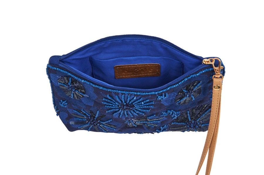 Accessories eb&ive | Flourish Clutch - Sapphire