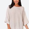 Clothing eb&ive Blouses | Studio Relaxed Top - Tusk