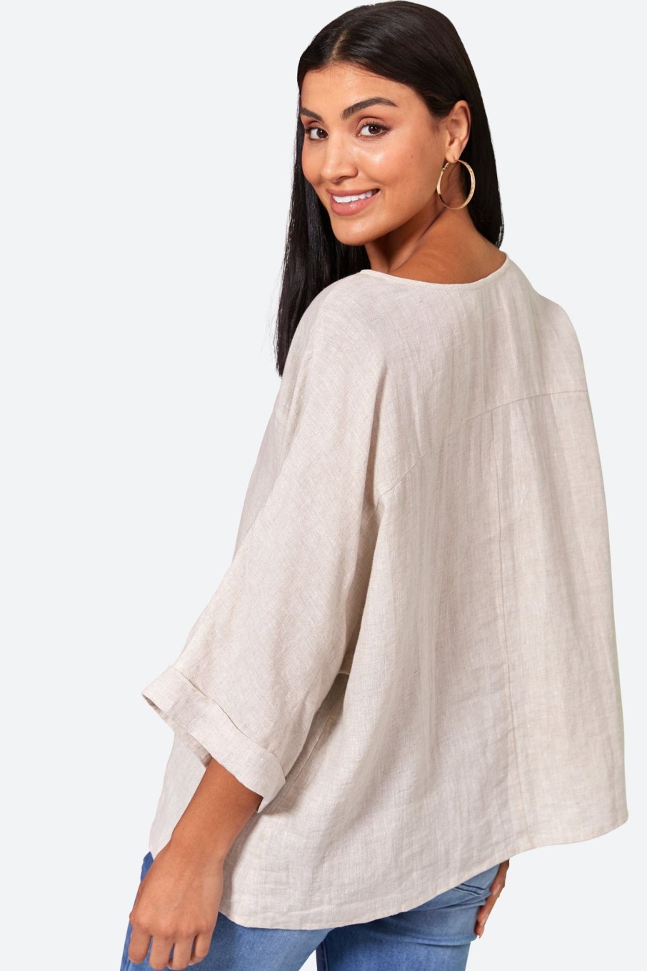 Clothing eb&ive Blouses | Studio Relaxed Top - Tusk