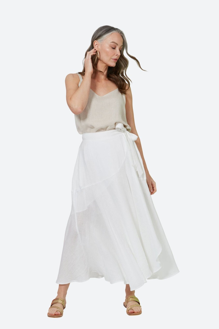 Clothing eb&ive Skirts | La Vie Wrap Skirt - Blanc