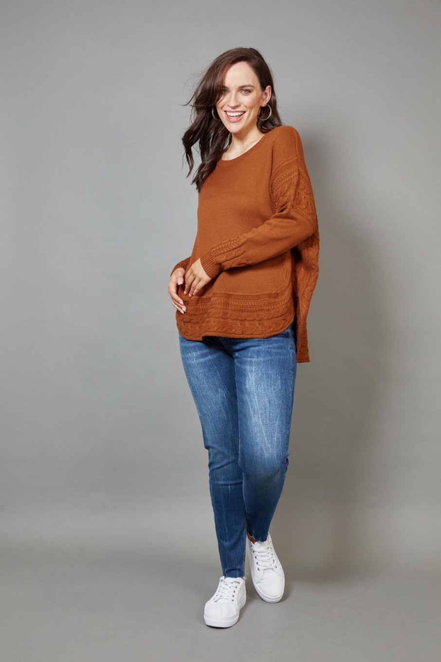 Clothing eb&ive Jumpers | Poppy Knit - Cinnamon