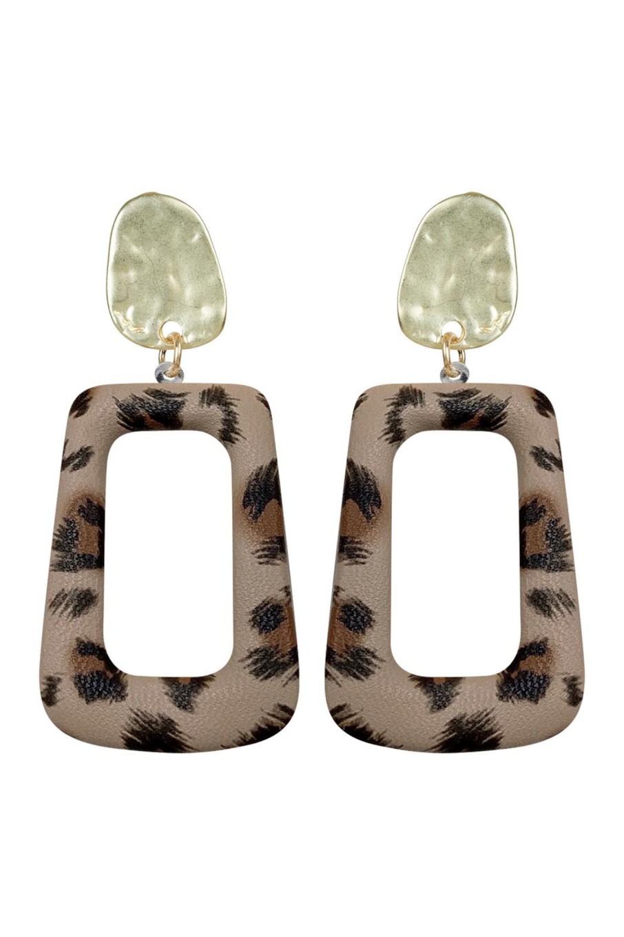 Accessories eb&ive Earrings | Belvoir Drop Earring - Leopard