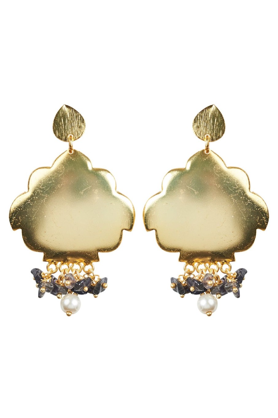 Accessories eb&ive Earrings | Eden Luxe Earring - Brass