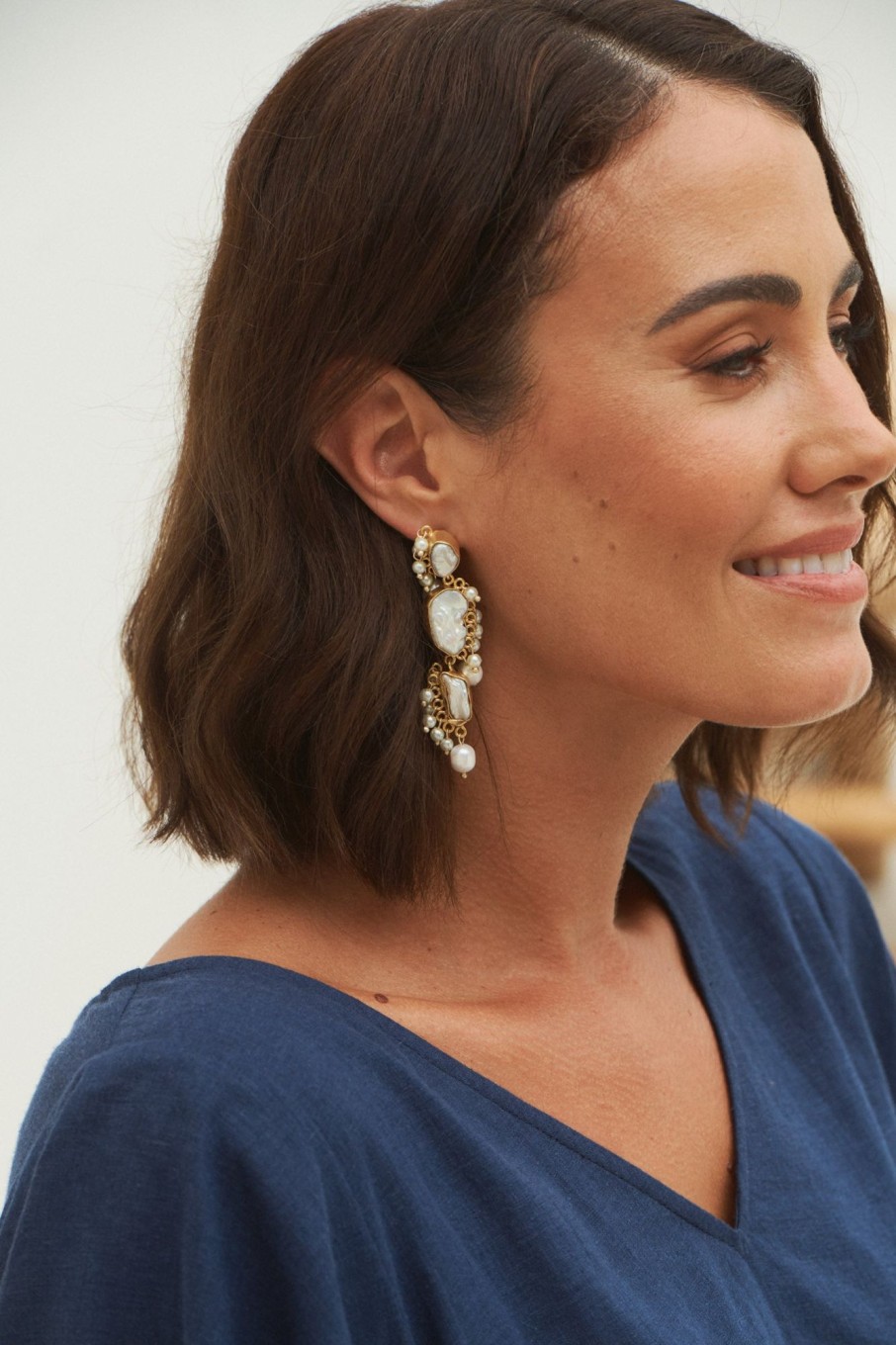 Accessories eb&ive Earrings | Awaken Earring - Pearl Drop