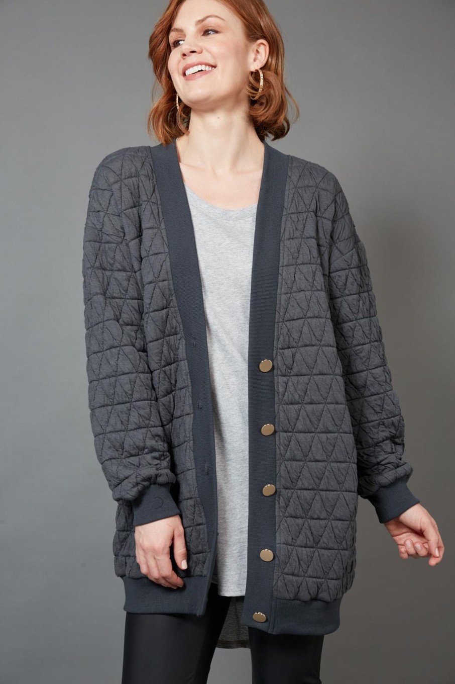 Clothing eb&ive Cardigans | La Vida Relaxed Cardigan - Fossil