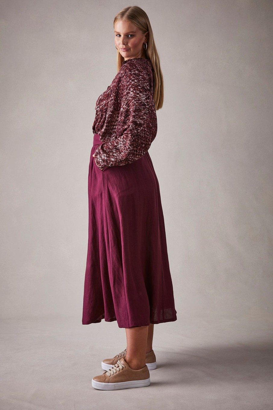 Clothing eb&ive Skirts | Capella Skirt - Mulberry